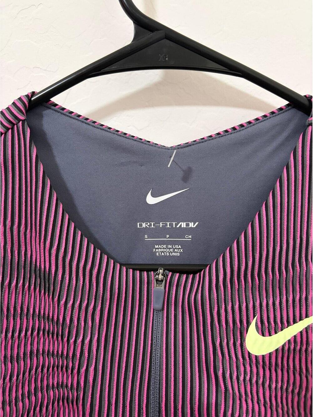 Nike Pro Elite Track & Field Crop Top - Made In USA FD5885-617 - Womens Small - Picture 2 of 4